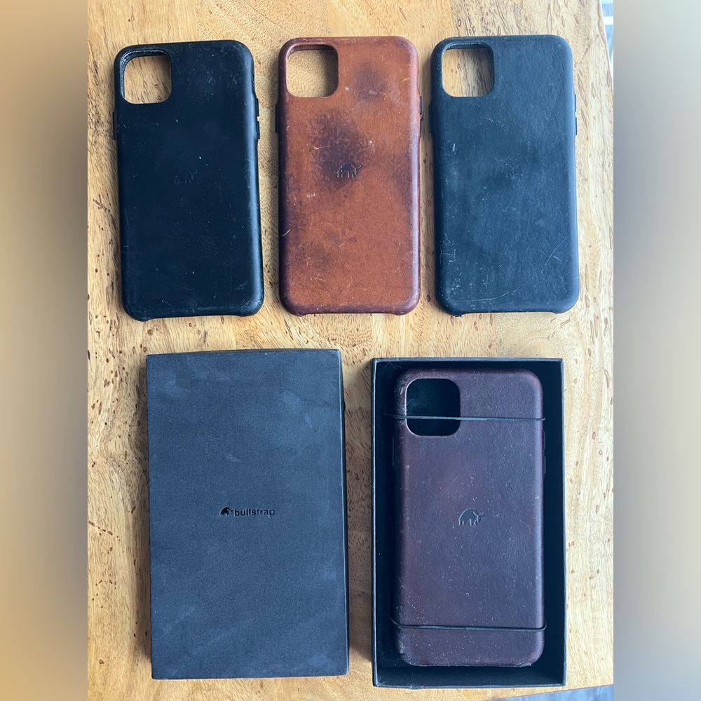 Bullstrap Leather iPhone 11 Pro Max Case Lot of 4